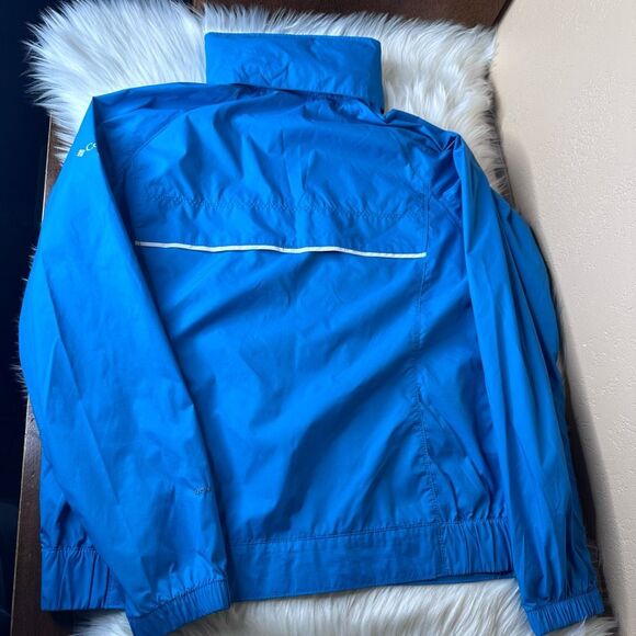 Columbia Omni-Shield Blue Outdoor Packable Windbreaker Rain Jacket Size Medium - Picture 13 of 13